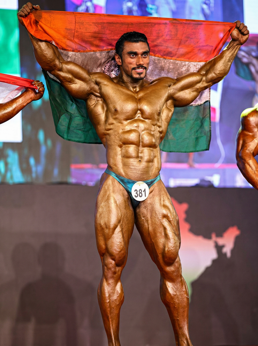 Sangram Chougule — Mr. Universe 2012 portrait