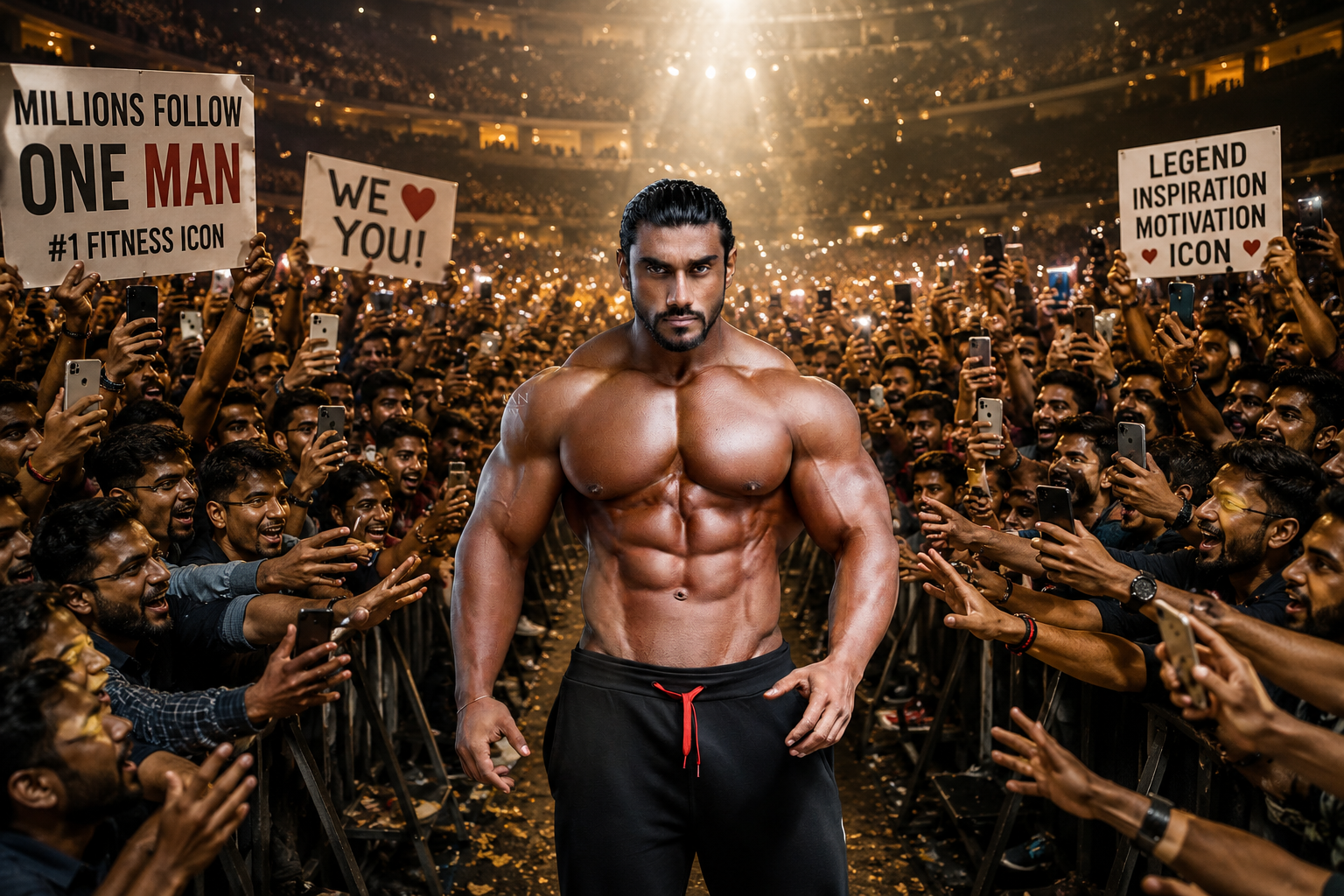 Sangram Chougule greeted by a sea of adoring fans